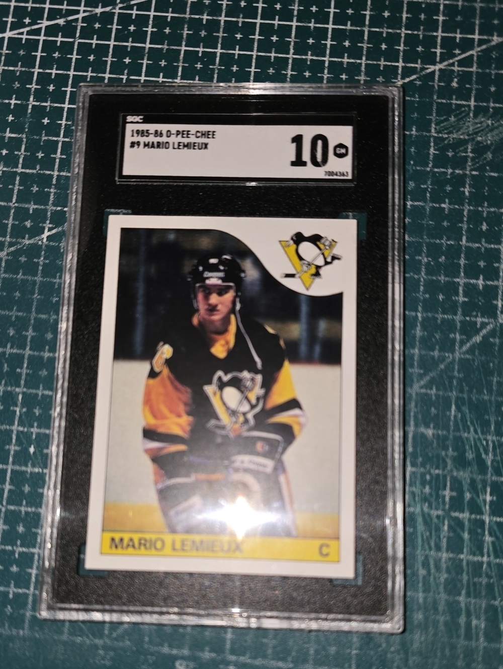 1985 O-Pee-Chee Hockey Mario Lemieux #9 SGC 10 GEM MINT